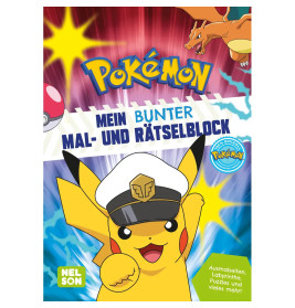 Pokémon Mein bunter Mal- und Rätselblock