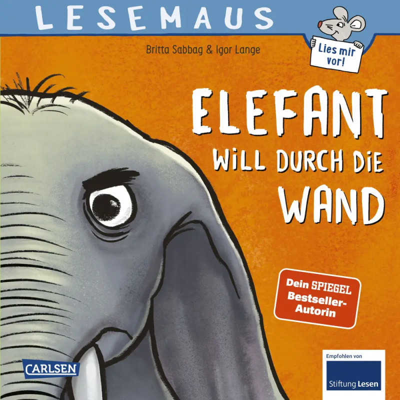 LESEMAUS 203: Elefant will durch die Wand