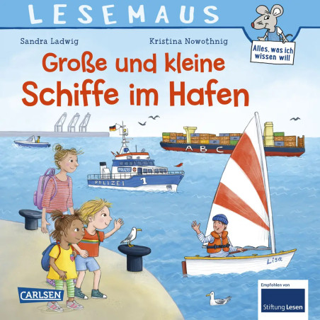 LESEMAUS 75: Große und kleine Schiffe im Hafen