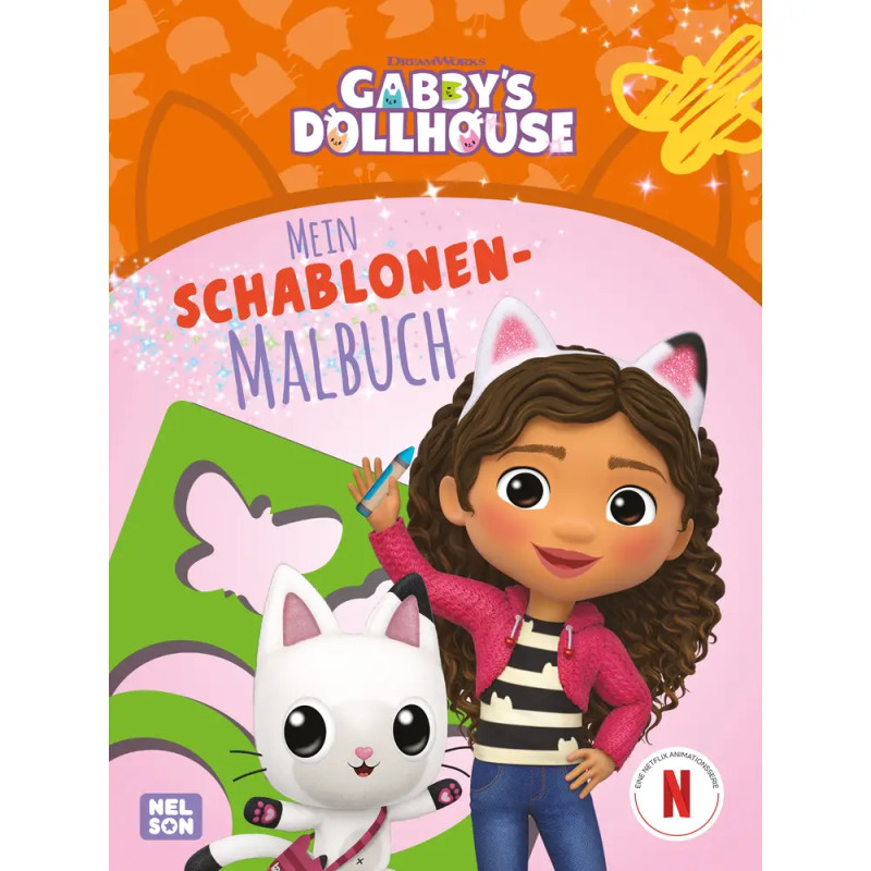 Gabby s Dollhouse: Mein Schablonen-Malbuch