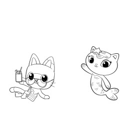 Gabby s Dollhouse: Mein Schablonen-Malbuch