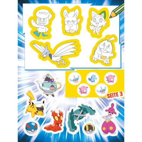 Pokémon Sticker- und Malspaß