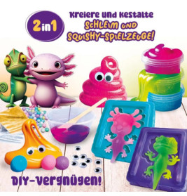 INVENTO Slumi Science - Squish & Schleim – DIY Experimentier-Set | Kreatives Spiel & Basteln