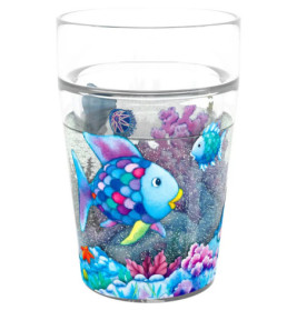 HABA Glitzerbecher Regenbogenfisch | Funkenlender Trinkbecher für Kinder