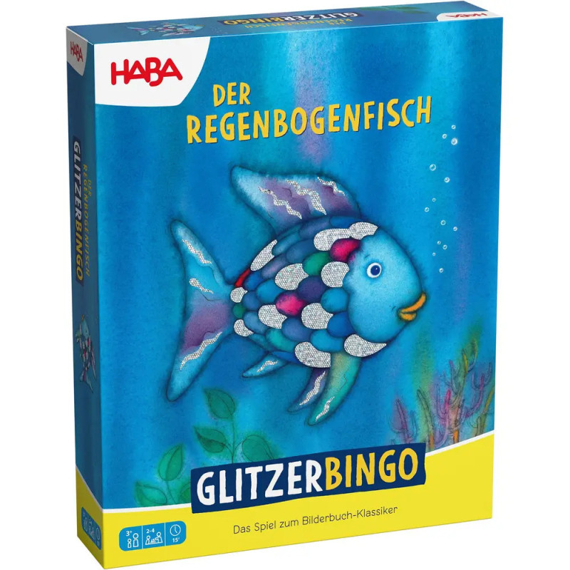 HABA Regenbogenfisch Glitzer Bingo – Schillernder Spielspaß für die Familie
