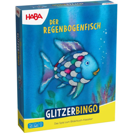 HABA Regenbogenfisch Glitzer Bingo – Schillernder Spielspaß für die Familie