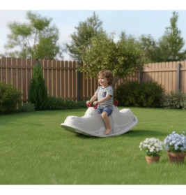 VEDES Hippo Rocker Kinderwippe | Sichere Schaukelwippe für 1-3 Kinder | Innen & Außen ab 9 Monaten bis 90kg