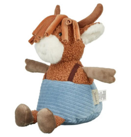 Sterntaler® Kuscheltier Schotti Schaf M braun – Weicher Treubegleiter 24cm