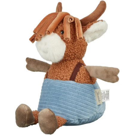 Sterntaler® Kuscheltier Schotti Schaf M braun – Weicher Treubegleiter 24cm