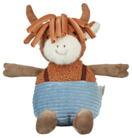 Sterntaler® Kuscheltier Schotti Schaf M braun – Weicher Treubegleiter 24cm