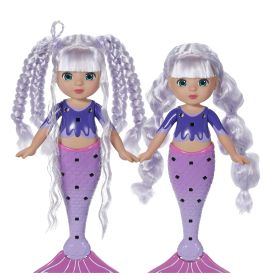 Zapf BABY born Glam Up Aura Puppe | Magisches Farbwechselhaar & Accessoires | Ab 3 Jahre
