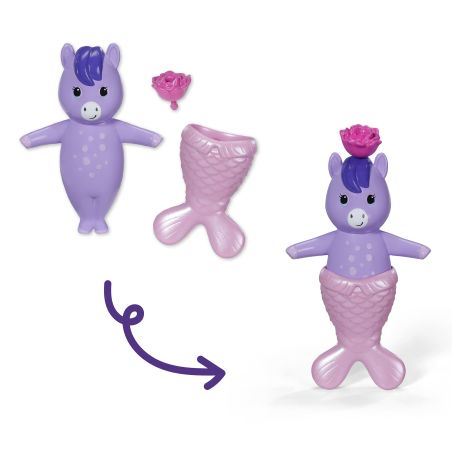 Zapf BABY born Glam Up Aura Puppe | Magisches Farbwechselhaar & Accessoires | Ab 3 Jahre