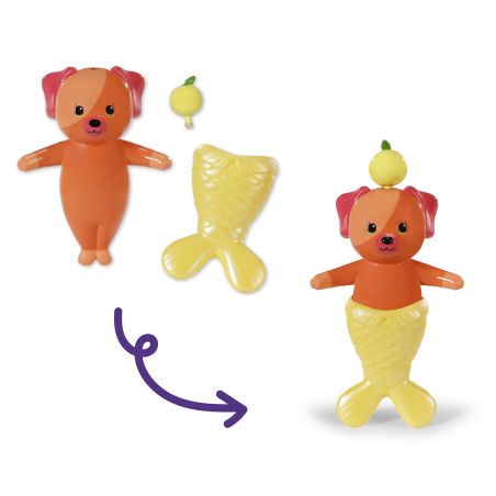 Zapf BABY born Glam Up Sunshine Puppe | Farbwechselhaar durch UV-Licht & Zubehör | Ab 4 Jahre