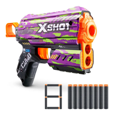 XSHOT - Skins Flux Blaster mit Darts, sortiert