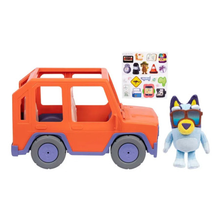 BLUEY Buddies S13 - Großes Familienauto   BLUEY-Plüschfigur 20 cm