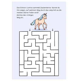 Zauberbilder-Rätsel – Einhörner