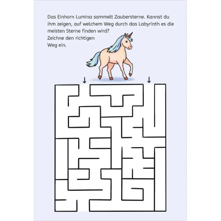 Zauberbilder-Rätsel – Einhörner