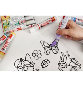 Marabu KiDS Window Color Glitzerfee 10x25ml – Glitzernde Fensterfarben für magische Kunstwerke