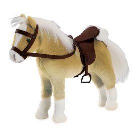 Götz 3401926 Pferd Haflinger mit Sattel, 42-50cm