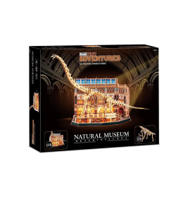 Tiny Adventures - Natural Museum Brachiosaurus Sk, Holzfunktionsmodelle zum Zusammenbauen