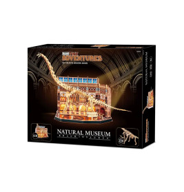 Tiny Adventures - Natural Museum Brachiosaurus Sk, Holzfunktionsmodelle zum Zusammenbauen