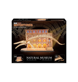 Tiny Adventures - Natural Museum Blue Whale, Holzfunktionsmodelle zum Zusammenbauen