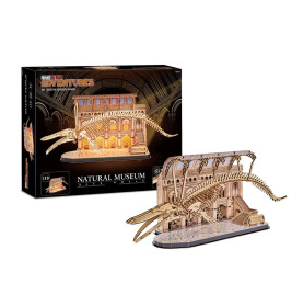 Tiny Adventures - Natural Museum Blue Whale, Holzfunktionsmodelle zum Zusammenbauen