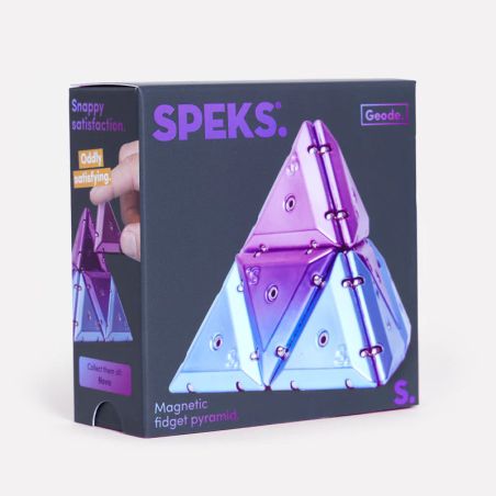 Speks. Geode Chrome Pyramid 4-fach sortiert