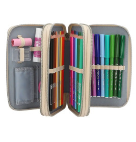 Miss Melody 3 Fach Federtasche LED