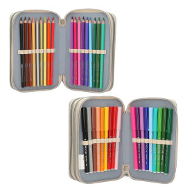 Miss Melody 3 Fach Federtasche LED