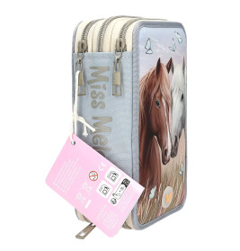 Miss Melody 3 Fach Federtasche LED