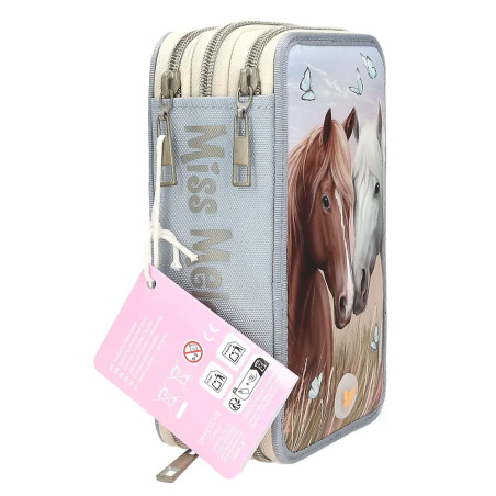 Miss Melody 3 Fach Federtasche LED