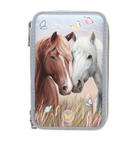 Miss Melody 3 Fach Federtasche LED