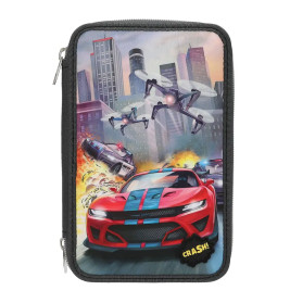 Action World 3 Fach Federtasche LED Drohne