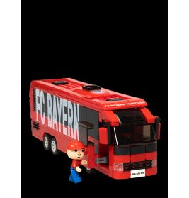 FC Bayern München Mannschaftsbus Klemmbausteine (340 Teile) – Bau-Set für Fans ab 6 Jahren