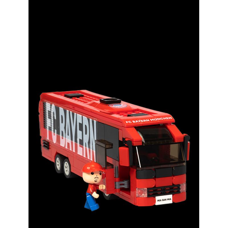 FC Bayern München Mannschaftsbus Klemmbausteine (340 Teile) – Bau-Set für Fans ab 6 Jahren