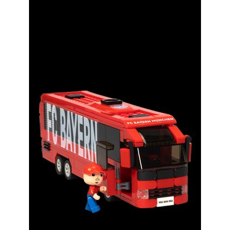 FC Bayern München Mannschaftsbus Klemmbausteine (340 Teile) – Bau-Set für Fans ab 6 Jahren