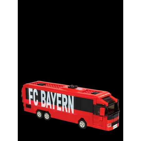 FC Bayern München Mannschaftsbus Klemmbausteine (340 Teile) – Bau-Set für Fans ab 6 Jahren