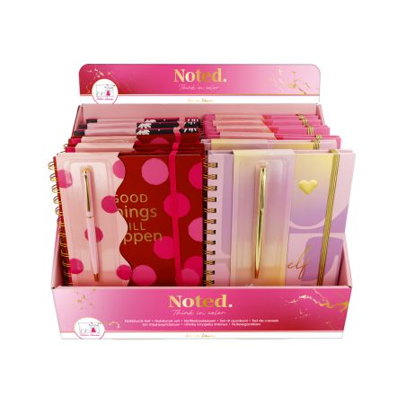 bb Klostermann Notizbuch Set Noted. – mit Stift & Post-its | Für Büro, Schule & mehr