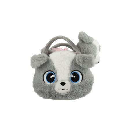 Cutie-Handtasche mit Hund sort.