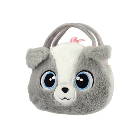 Cutie-Handtasche mit Hund sort.