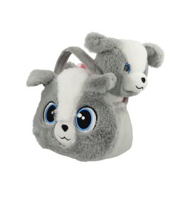 Cutie-Handtasche mit Hund sort.