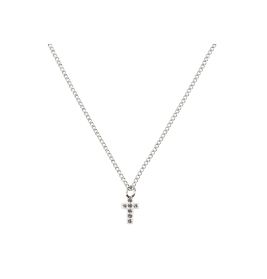 Silver Line Kette Kreuz Crystal Silberfarben – Eleganter Modeschmuck für Damen