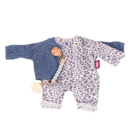 Götz Babykombi Blue Tiger für Puppen 30-33cm | Stylischer Tiger-Print