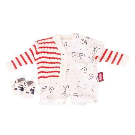 Götz Babykombi The Bow für Puppen 30-33cm | Charmantes Schleifen-Design