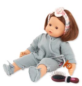 Götz Maxy Muffin Zick Zack Puppe 42 cm – Braune Haare zum Frisieren, Outfit