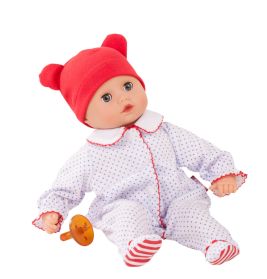 Götz Muffin Puppe Junge 33 cm – Braunhaarig, Schlafaugen, Weichkörper