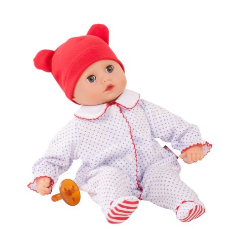 Götz Muffin Puppe Junge 33 cm – Braunhaarig, Schlafaugen, Weichkörper