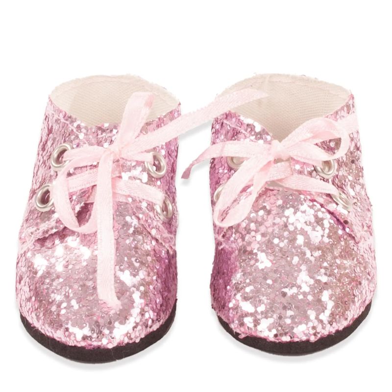 Götz Schuhe Glitzer Pink für Puppen 42-50cm | Funkelnder Auftritt für deine Puppe