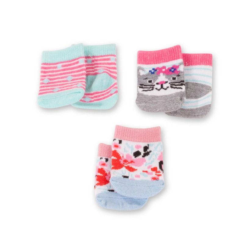 Götz Sockenset 'Dins & Cats' für Puppen 30-50cm | Niedliche Söckchen für deine Puppe